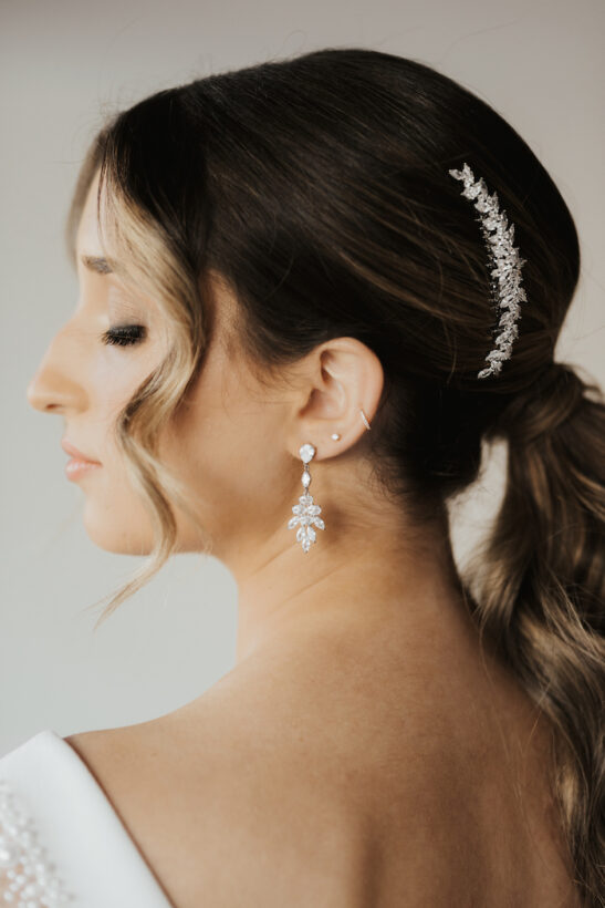 Silver Bridal Comb|Monroe|Jeanette Maree|Shop Online Now