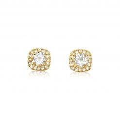 Agatha|Crystal square stud earrings