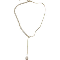 Lyria – Gold Fresh Water Pearl Necklace