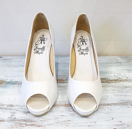 wedding heels for bride| Angela I Jeanette Maree