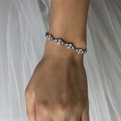 Caterina-Silver Wedding Bracelet