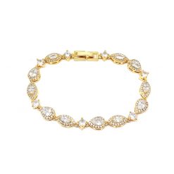 Evangeline-Gold Hand Bracelet