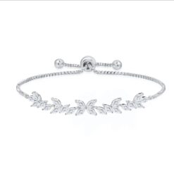 Alizarin-Silver Bracelet