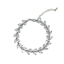 Lucille-Pearl And Diamond Bracelet