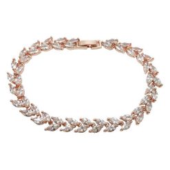 Sian-Rose Gold Crystal Bracelet
