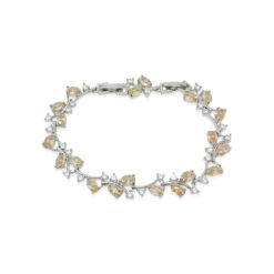 Briana-Champagne Crystal Bracelet