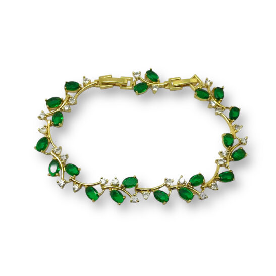 Emerald Crystal Bracelet|Briana|Jeanette Maree|Shop Online Now