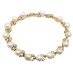Evie-Swarovski Pearl Bracelet