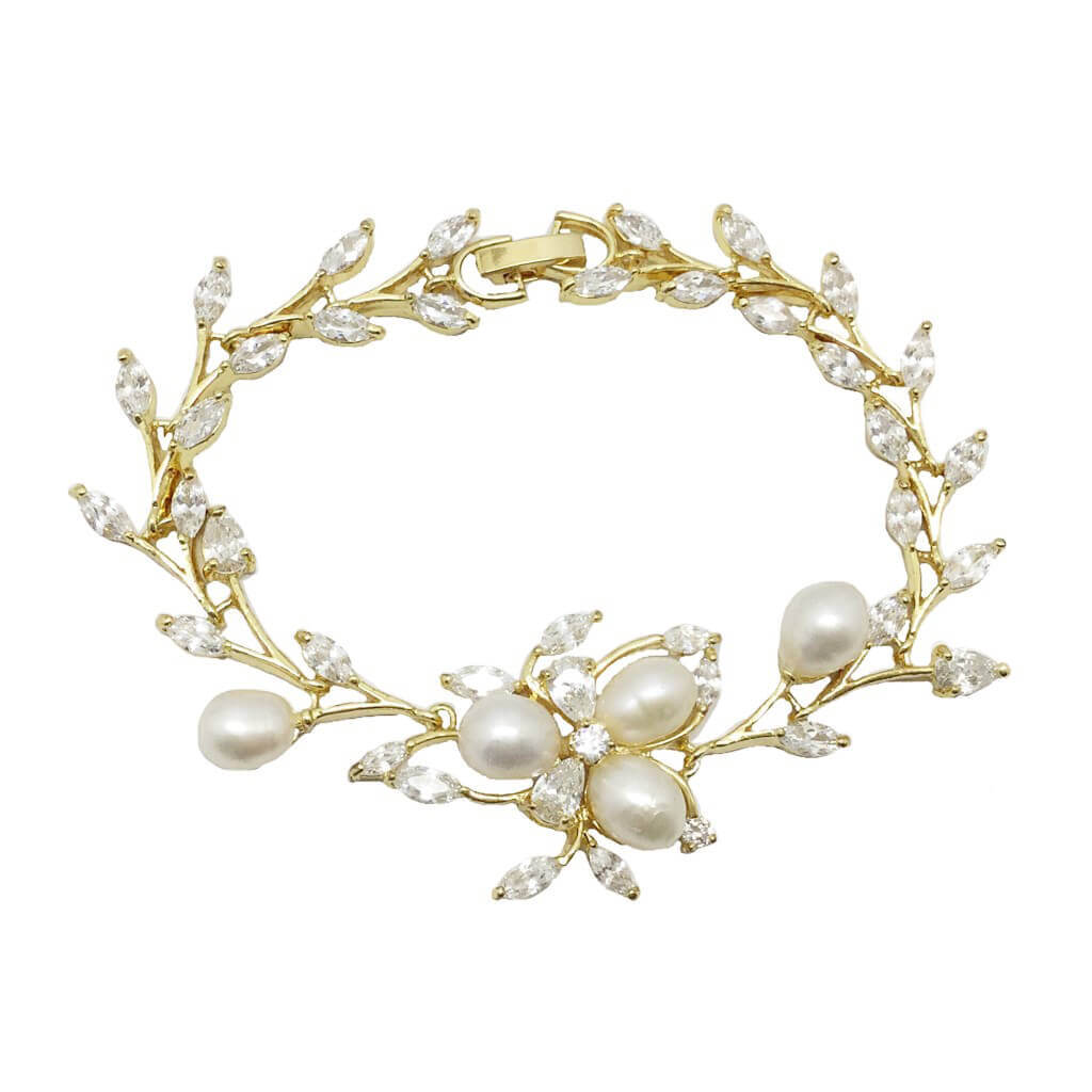 Pearl Diamond Bracelet|Shea|Jeanette Maree|Shop Online