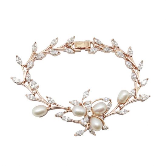Rose Gold Pearl Bracelet|Shea|Jeanette Maree|Shop Online