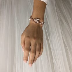 Shea-Rose Gold Pearl Bracelet