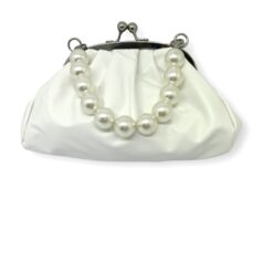 Cecilia – White Bridal Clutch Bag