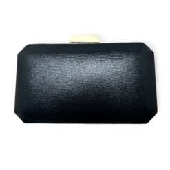 Talia-Black Gold Clutch Bag