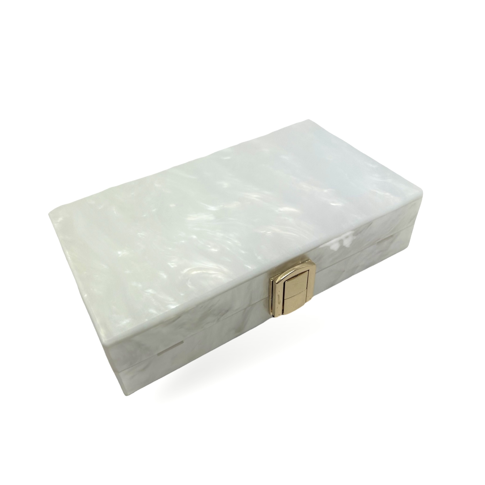 White Acrylic Clutch|Pippa|Jeanette Maree|Shop Online Now
