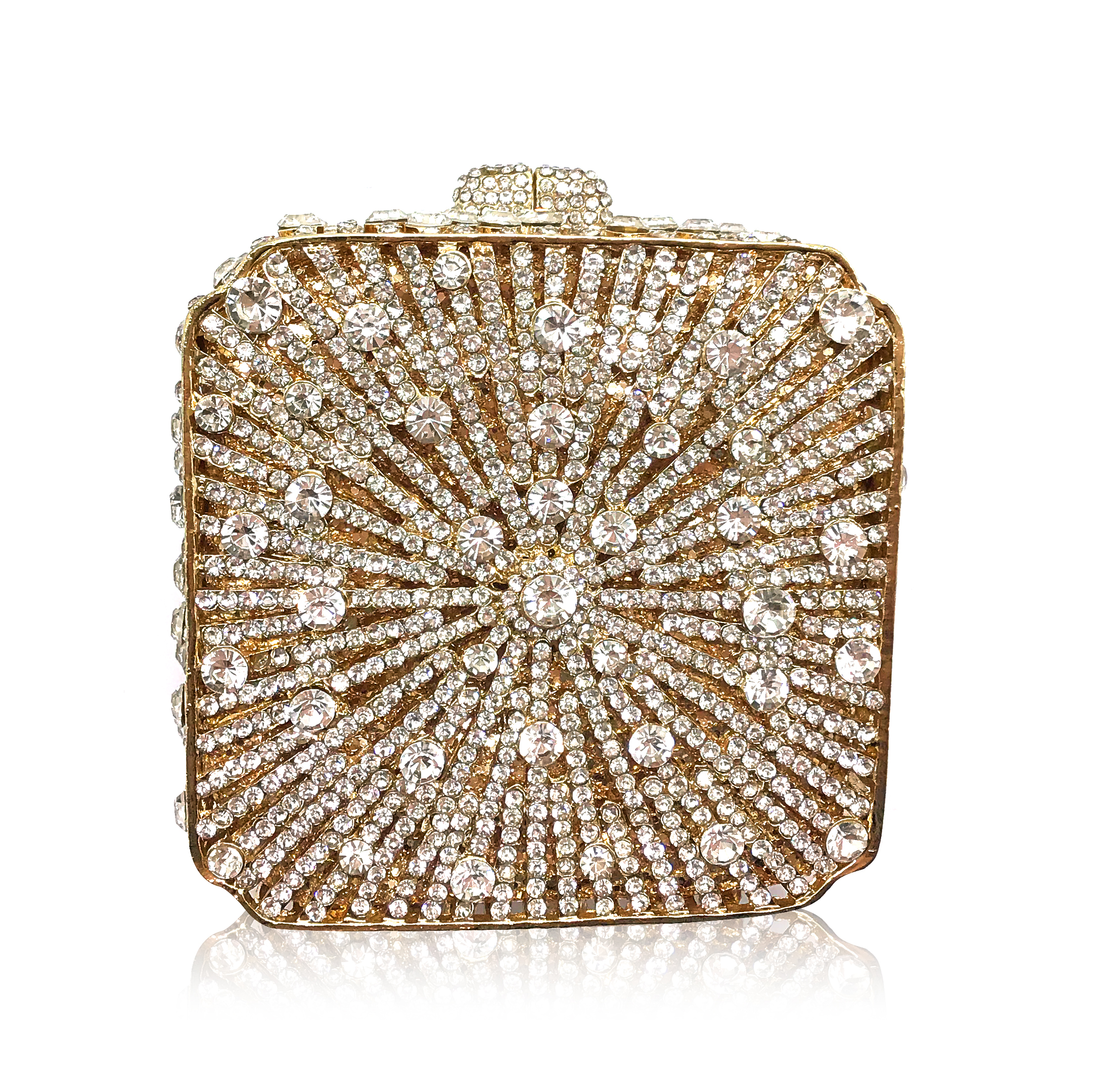 Gold Crystal Clutch Bag|Holly|Jeanette Maree|Shop Online Now