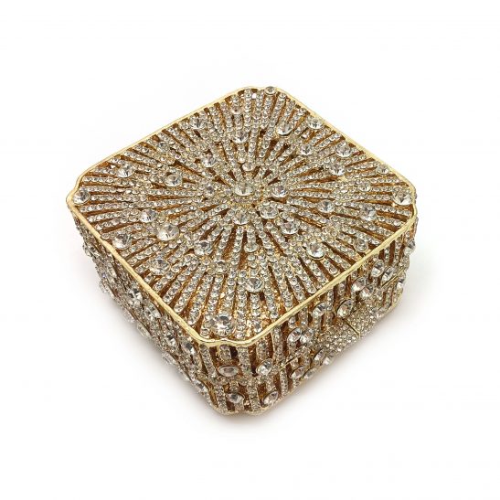 Gold Crystal Clutch Bag|Holly|Jeanette Maree|Shop Online Now