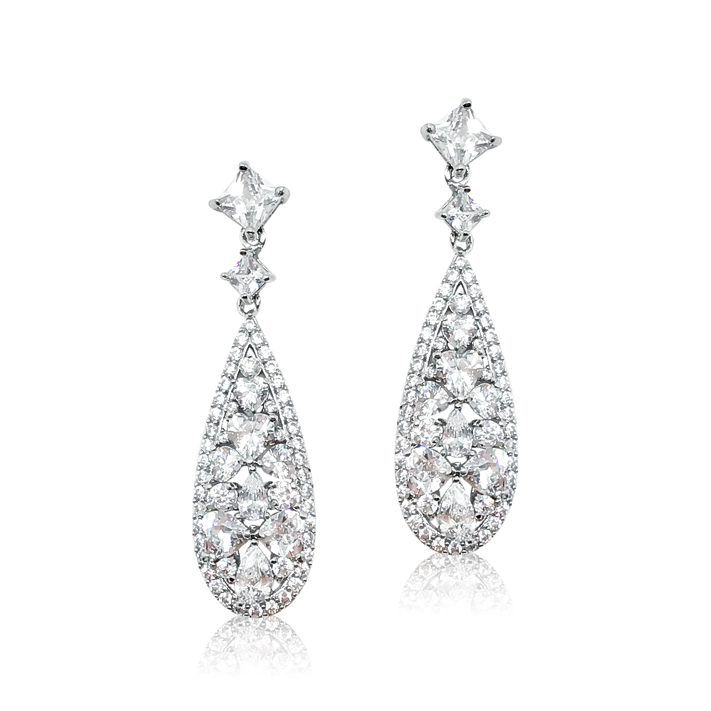Bridal Drop Earrings|Karina|Jeanette Maree|Shop Online