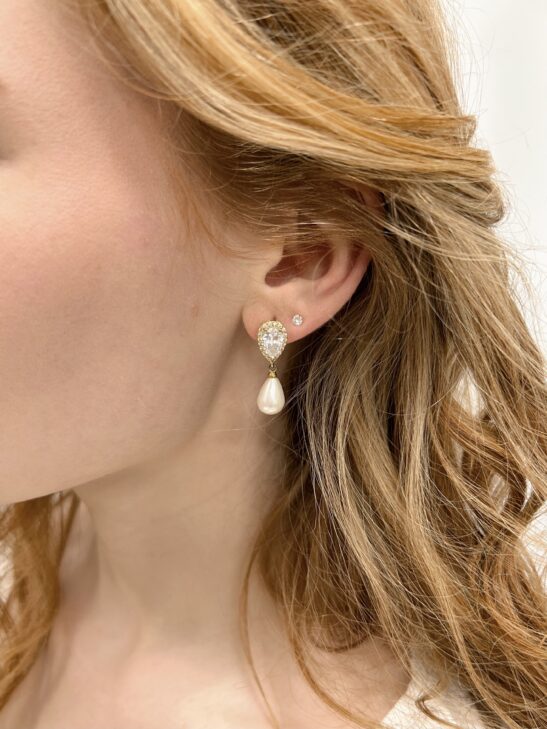 Pearl Drop Dangle Earrings|Brylee|Jeanette Maree