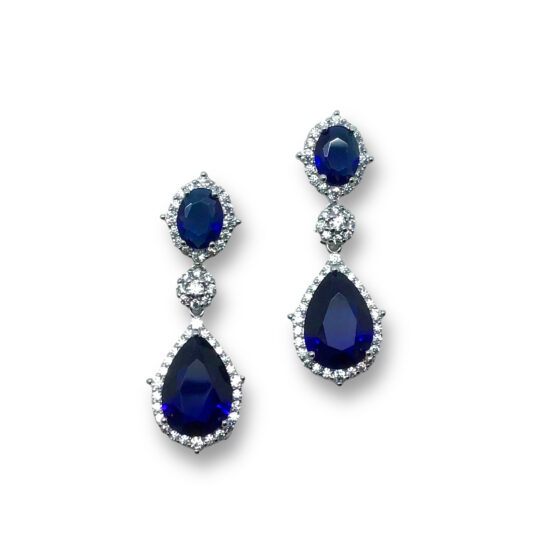 Sapphire Drop Earring|Maya|Jeanette Maree|Shop Online Now