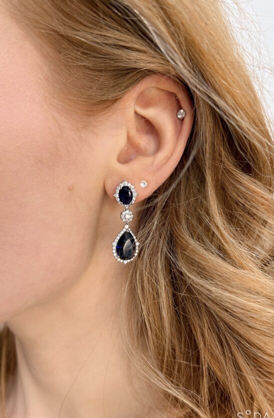 Sapphire Drop Earring|Maya|Jeanette Maree|Shop Online Now