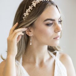Trudy-Dangling Pearl Earrings For Wedding