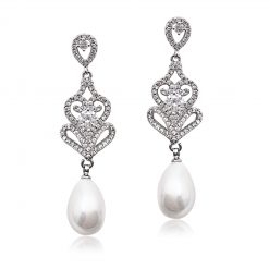 Hudson-Large Pearl Statement earrings