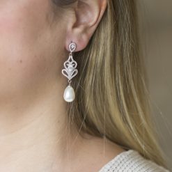 Hudson-Large Pearl Statement earrings