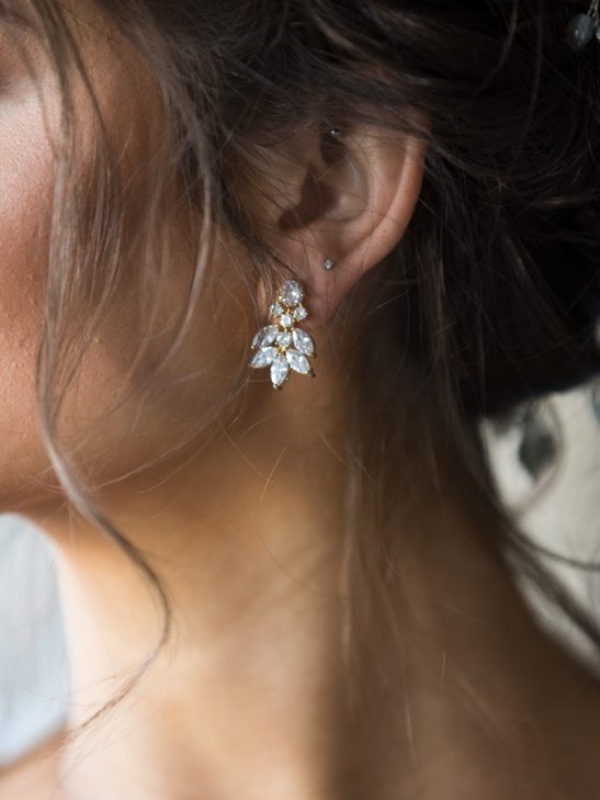 Elegant earrings studs | Carolina| Jeanette Maree|Shop Online Now