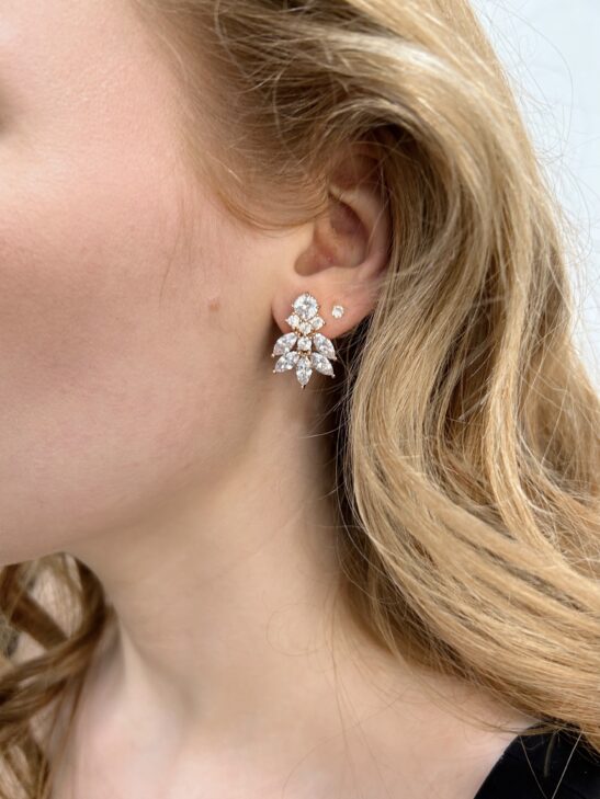 Elegant earrings studs | Carolina| Jeanette Maree|Shop Online Now