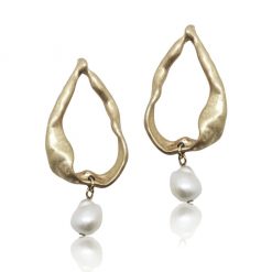 Ava-Modern Gold FWP Earring