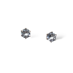 VivI- Princess Cut – Rose Gold – Stud Bridal-  Earrings