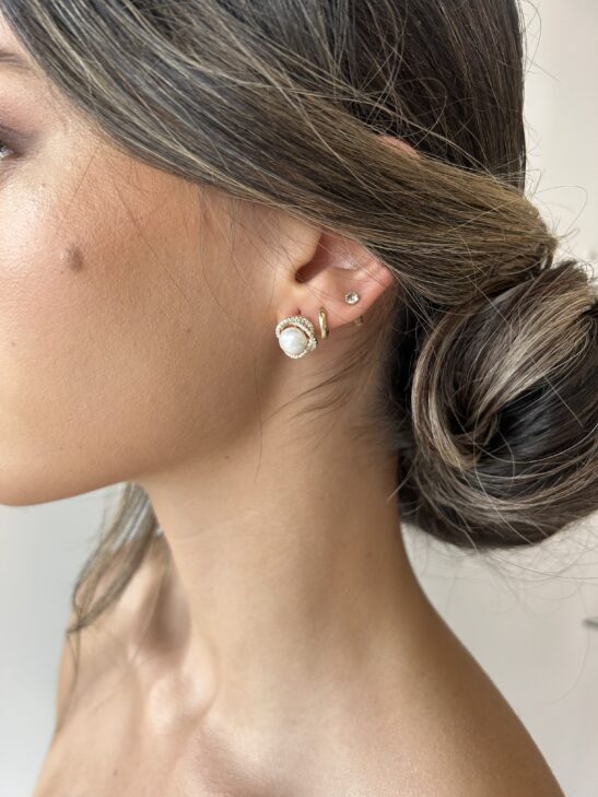 Gold pearl earrings|Chanel|Jeanette Maree|Shop Online Now