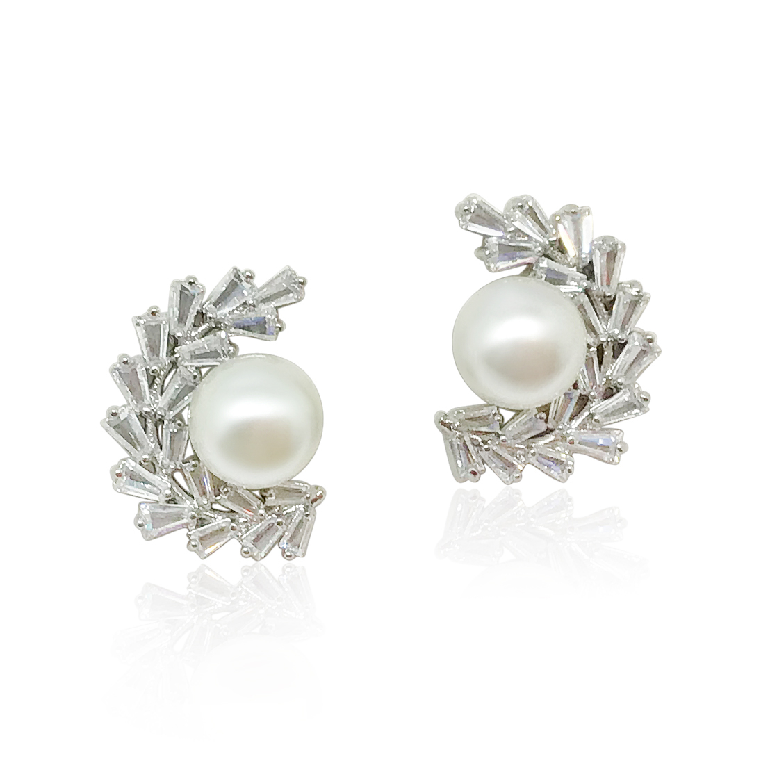 Pearl silver earrings|Rowan|Jeanette Maree|Shop Online Now
