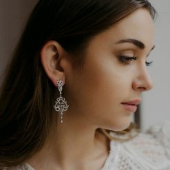 Constance-Crystal Earrings for Wedding