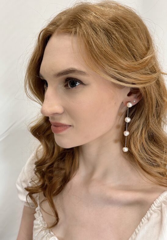 Pearl Drop Earrings Bridal|Lisette|Jeanette Maree
