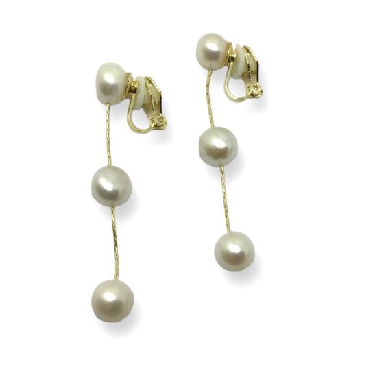 Clip-On Minimal Pearl Earrings|Lisanne|#REF!