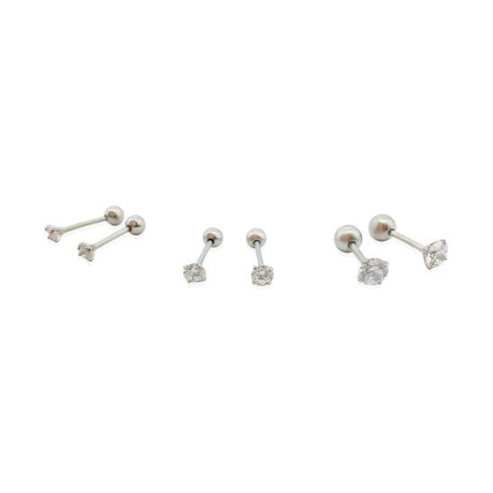 Small silver stud earrings | Kazi | Jeanette Maree |Shop Online Now