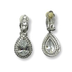 Juliana -Clip On Diamond Earrings