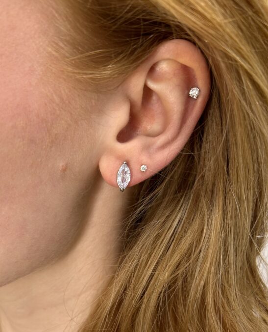 Tiny diamond stud earrings|Belina|Jeanette Maree
