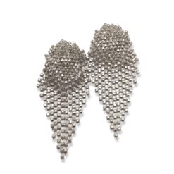 Indi – Silver Chain Statement Earring