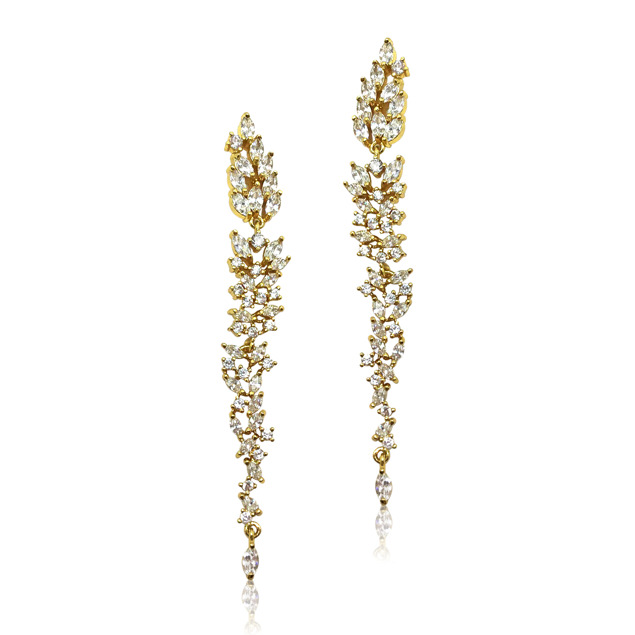 Gold Dangle Earrings|Kimberly|Jeanette Maree|Shop Online