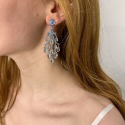 Raelle – Aquamarine Chandelier Earring