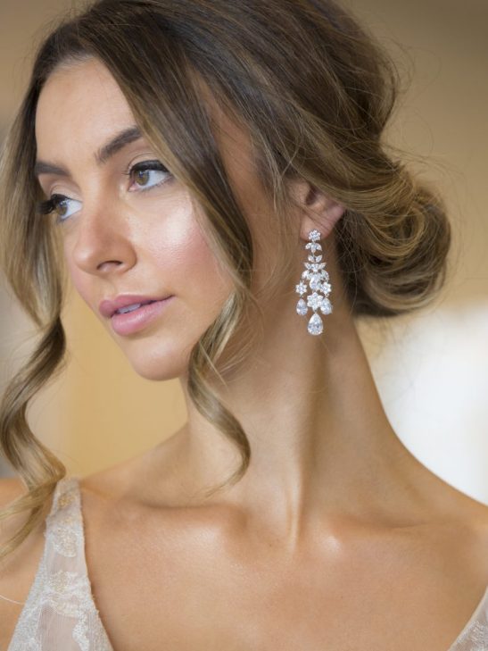 Crystal earrings dangle|Monica|Jeanette Maree|