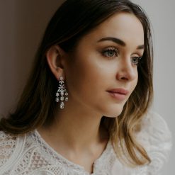 Monica-Crystal earrings dangle