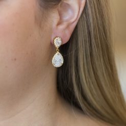 Leticia-CZ Dangle Earrings
