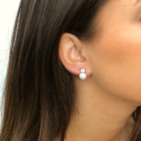 Best pearl stud earring|Juno|Jeanette Maree|Shop Online Now