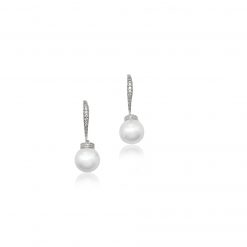 Juliette – Bridal Earrings Pearl And Crystal