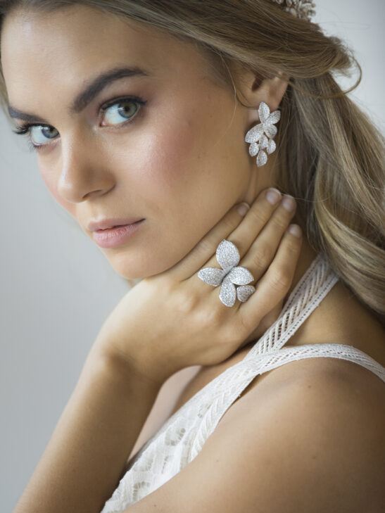 Silver statement earrings|Kimber|Jeanette Maree