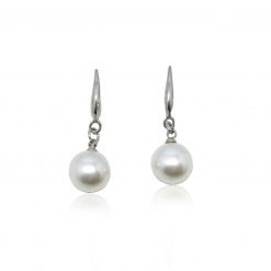 Rinaa-Pearl And Crystal Dangle Earrings