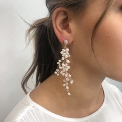 Elain-Large Pearl Drop Earrings